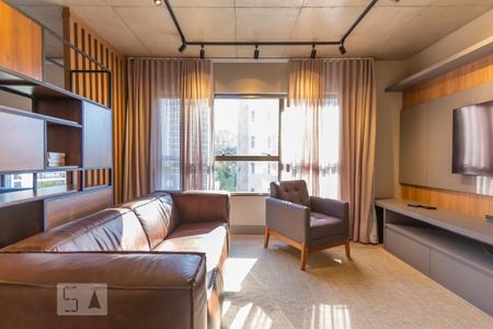 Sala de apartamento à venda com 1 quarto, 75m² em Jardim Fonte do Morumbi, São Paulo