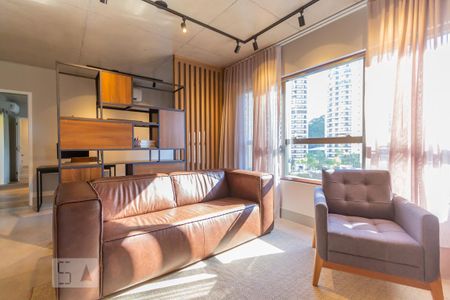 Sala de apartamento à venda com 1 quarto, 75m² em Jardim Fonte do Morumbi, São Paulo