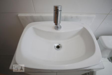 Detalhe da Suíte do Quarto/Sala de casa para alugar com 1 quarto, 55m² em Embaré, Santos