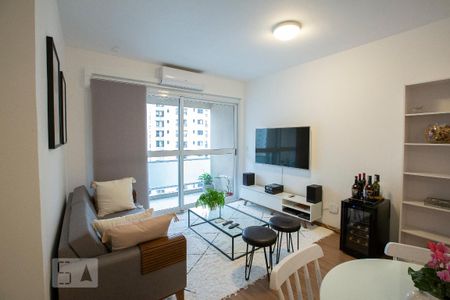 Apartamento para alugar com 52m², 1 quarto e 2 vagasSala