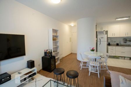 Apartamento para alugar com 52m², 1 quarto e 2 vagasSala