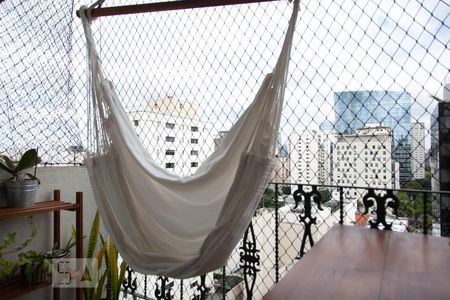 Varanda da sala de apartamento para alugar com 2 quartos, 89m² em Itaim Bibi, São Paulo
