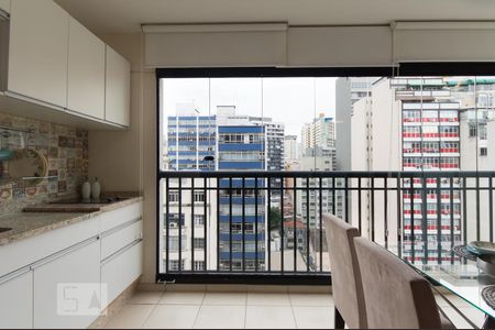 Apartamento para alugar com 40m², 1 quarto e 1 vaga Apartamento para alugar com 40m², 1 quarto e 1 vagaVaranda gourmet
