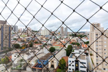 Vista Sala de Estar de apartamento para alugar com 3 quartos, 95m² em Vila Valparaíso, Santo André