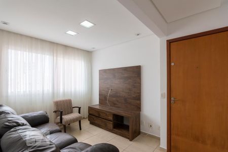 Sala de Estar de apartamento para alugar com 3 quartos, 95m² em Vila Valparaíso, Santo André