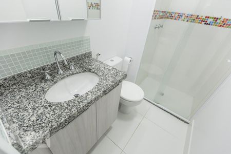Banheiro de kitnet/studio à venda com 1 quarto, 26m² em Campos Elíseos, São Paulo