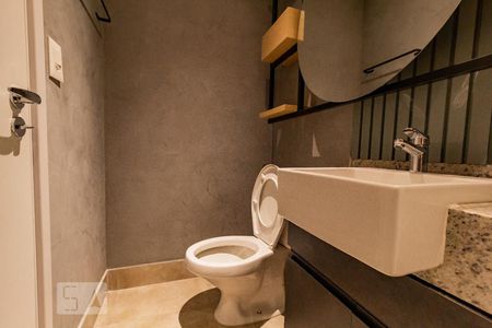 Banheiro de kitnet/studio à venda com 1 quarto, 25m² em Jardim das Acácias, São Paulo