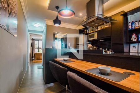 Sala de apartamento para alugar com 1 quarto, 51m² em Vila Valparaíso, Santo André