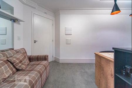 Sala de apartamento para alugar com 1 quarto, 51m² em Vila Valparaíso, Santo André