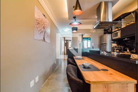 Sala de apartamento para alugar com 1 quarto, 51m² em Vila Valparaíso, Santo André