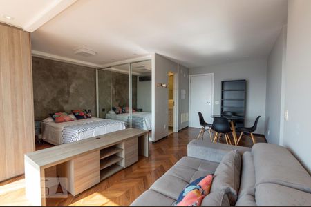Sala/Quarto de kitnet/studio para alugar com 1 quarto, 45m² em Brooklin Paulista, São Paulo
