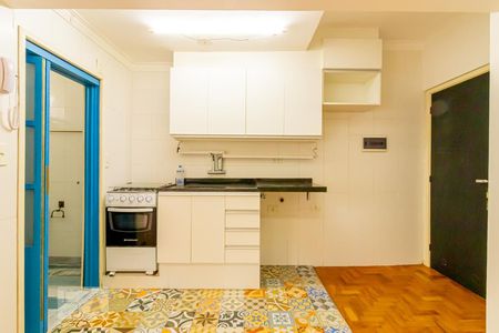 Studio à venda com 28m², 1 quarto e sem vagaCozinha