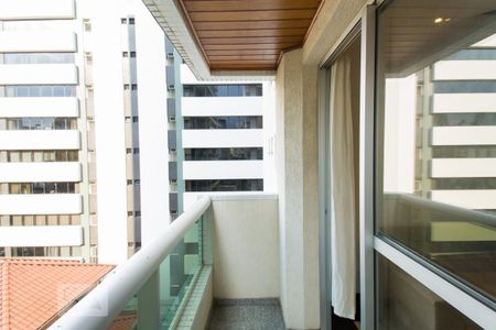 Varanda da Sala de apartamento à venda com 1 quarto, 45m² em Liberdade, São Paulo