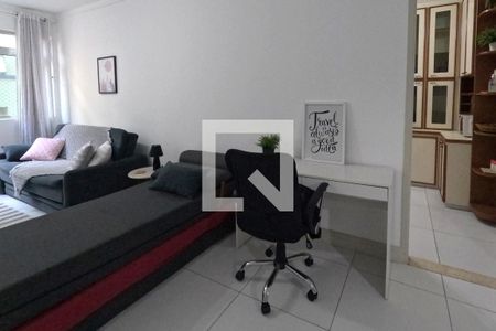 Sala de Estar e Jantar de apartamento para alugar com 1 quarto, 73m² em José Menino, Santos