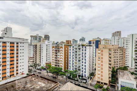 Vista sala de apartamento para alugar com 1 quarto, 50m² em Boqueirão, Santos