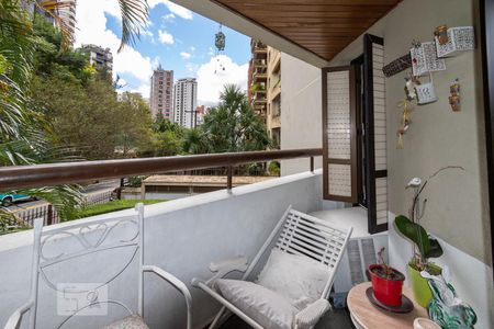Varanda da Sala de apartamento para alugar com 3 quartos, 100m² em Vila Andrade, São Paulo