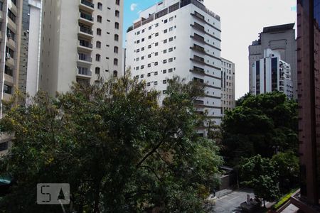 Vista da varanda da sala de apartamento para alugar com 1 quarto, 82m² em Itaim Bibi, São Paulo