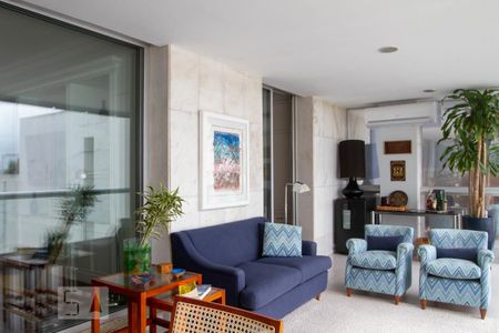 Varanda da Sala de apartamento à venda com 4 quartos, 180m² em Leblon, Rio de Janeiro