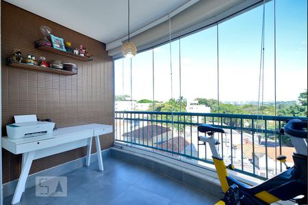 Varanda da Sala de apartamento à venda com 2 quartos, 98m² em Alto de Pinheiros, São Paulo