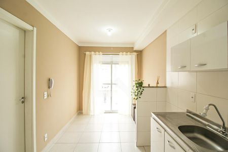 Sala/Cozinha de apartamento para alugar com 1 quarto, 31m² em Vila Palmeiras, São Paulo