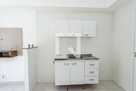 Cozinha de apartamento para alugar com 1 quarto, 30m² em Vila Palmeiras, São Paulo