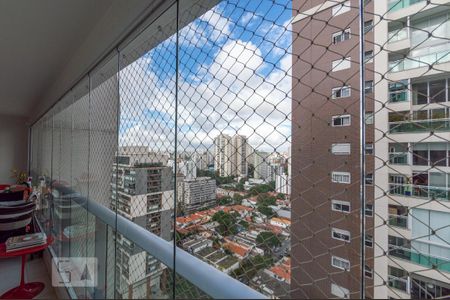 Vista da varanda de apartamento para alugar com 2 quartos, 69m² em Cidade Monções, São Paulo
