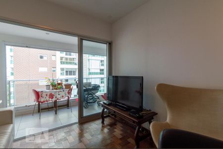 Sala de apartamento para alugar com 2 quartos, 69m² em Cidade Monções, São Paulo