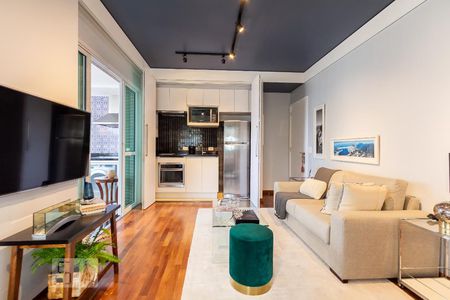 Sala  de apartamento para alugar com 2 quartos, 60m² em Vila Olímpia, São Paulo