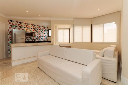 Sala de apartamento à venda com 1 quarto, 54m² em Jardim Paulistano, São Paulo