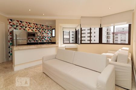 Sala de apartamento à venda com 1 quarto, 54m² em Jardim Paulistano, São Paulo