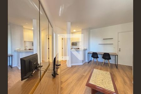 Sala de apartamento para alugar com 1 quarto, 42m² em Jardim Paulistano, São Paulo