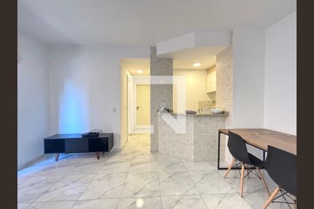 Sala de apartamento para alugar com 1 quarto, 48m² em Jardim Paulistano, São Paulo