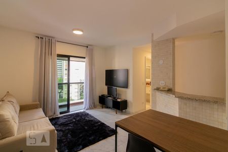 Sala de apartamento para alugar com 1 quarto, 48m² em Jardim Paulistano, São Paulo