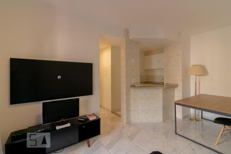 Sala de apartamento para alugar com 1 quarto, 48m² em Jardim Paulistano, São Paulo