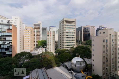 Vista Sala de apartamento para alugar com 1 quarto, 48m² em Jardim Paulistano, São Paulo