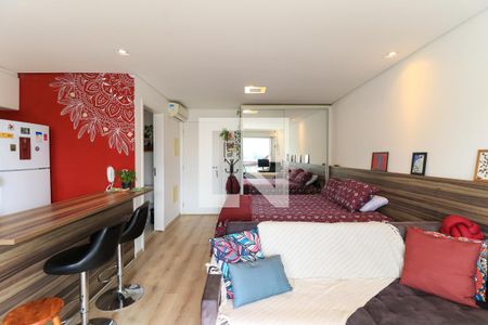 Sala/Quarto de apartamento à venda com 1 quarto, 36m² em Brooklin Paulista, São Paulo