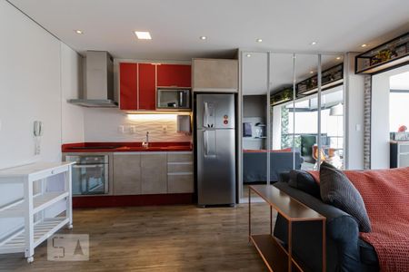 Sala/Cozinha de apartamento para alugar com 1 quarto, 63m² em Vila Mariana, São Paulo