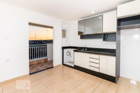 Sala e Cozinha de apartamento para alugar com 1 quarto, 35m² em Vila Nova Carolina, São Paulo