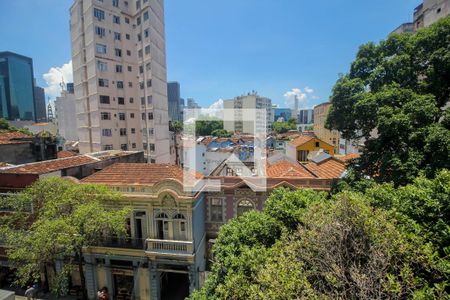 Vista do Sala/Quarto de kitnet/studio à venda com 1 quarto, 21m² em Centro, Rio de Janeiro