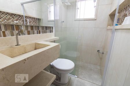 Banheiro de apartamento à venda com 2 quartos, 54m² em Vila Tibiriçá, Santo André
