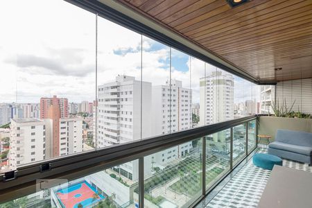 Varanda da Sala de apartamento para alugar com 4 quartos, 290m² em Vila Bastos, Santo André