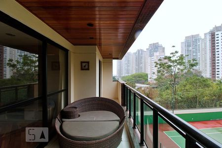 Varanda da Sala de apartamento para alugar com 4 quartos, 161m² em Vila Suzana, São Paulo