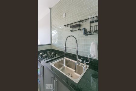 Cozinha de apartamento para alugar com 1 quarto, 32m² em Ferreira, São Paulo