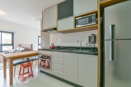 Studio para alugar com 30m², 1 quarto e sem vaga Studio para alugar com 30m², 1 quarto e sem vagaCozinha