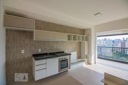 Cozinha de kitnet/studio para alugar com 1 quarto, 42m² em Santa Cecília, São Paulo