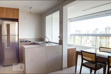 Sala de apartamento para alugar com 1 quarto, 56m² em Vila da Serra, Nova Lima