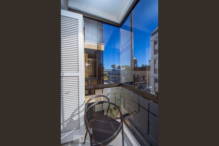 Varanda do Quarto de apartamento à venda com 1 quarto, 45m² em Jardim Floresta, Porto Alegre