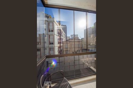 Varanda do Quarto de apartamento à venda com 1 quarto, 45m² em Jardim Floresta, Porto Alegre