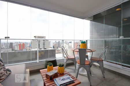 Studio para alugar com 40m², 1 quarto e 1 vagaVaranda