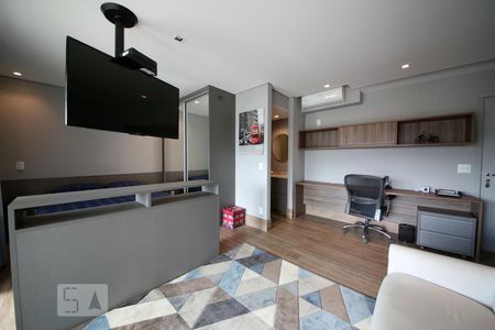 Sala  de apartamento à venda com 1 quarto, 47m² em Campo Belo, São Paulo